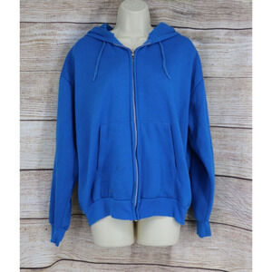 VINTAGE MacGregor Womens Size Large Full Zip Jacket with Hood Teal Blue